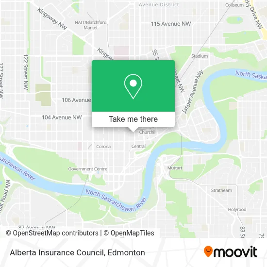 Alberta Insurance Council map