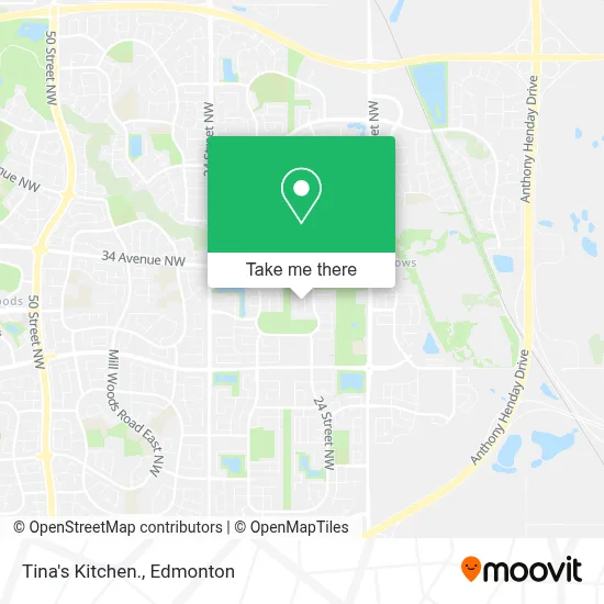 Tina's Kitchen. map