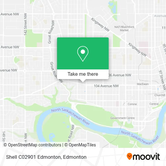 Shell C02901 Edmonton map