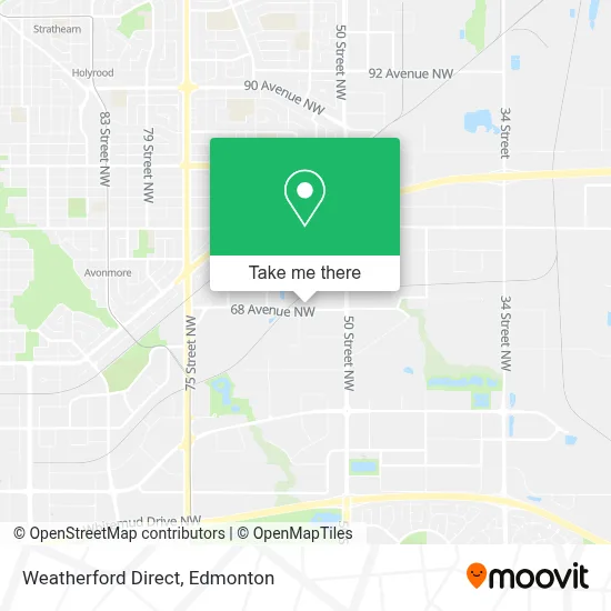 Weatherford Direct map