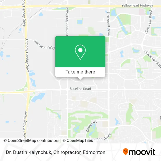Dr. Dustin Kalynchuk, Chiropractor map