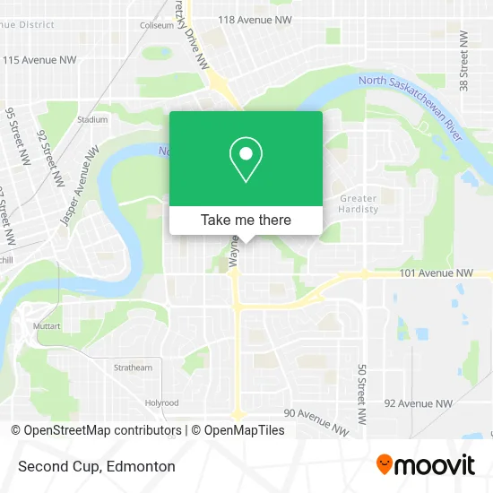 Second Cup map