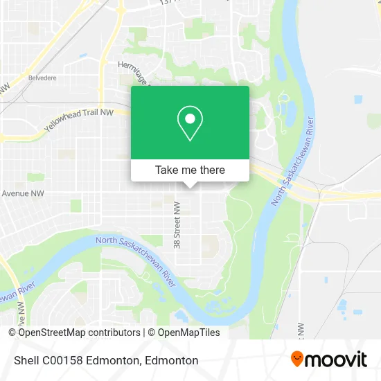 Shell C00158 Edmonton map
