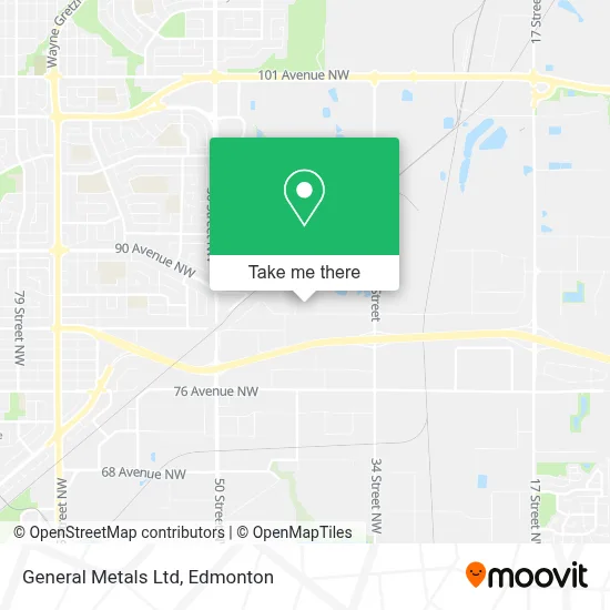 General Metals Ltd map