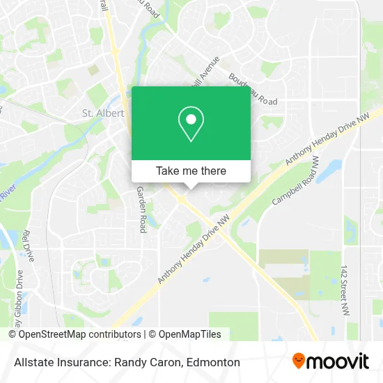Allstate Insurance: Randy Caron map