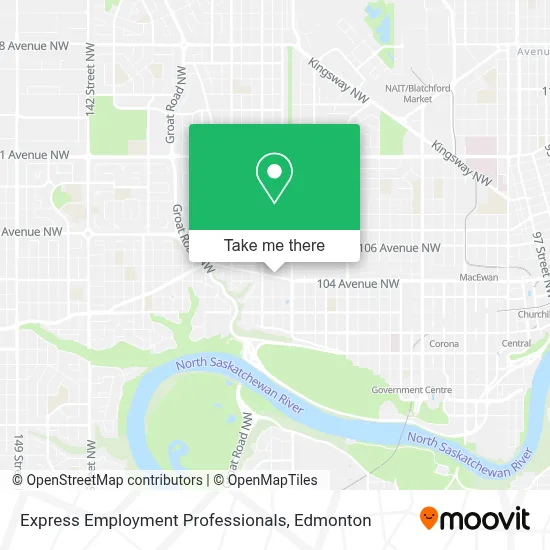 Express Employment Professionals map