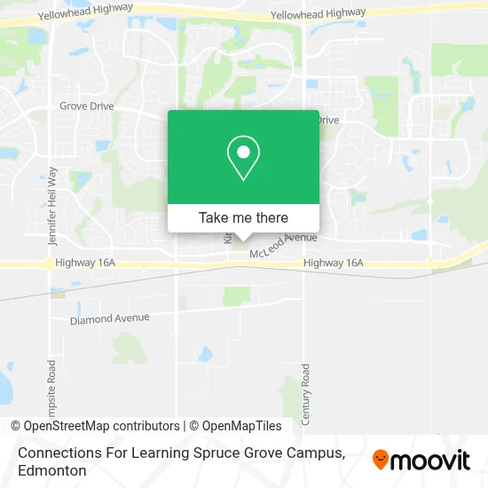 Connections For Learning Spruce Grove Campus map