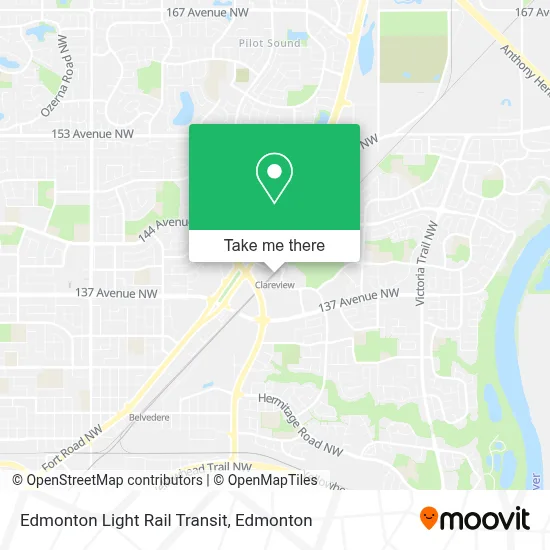 Edmonton Light Rail Transit map