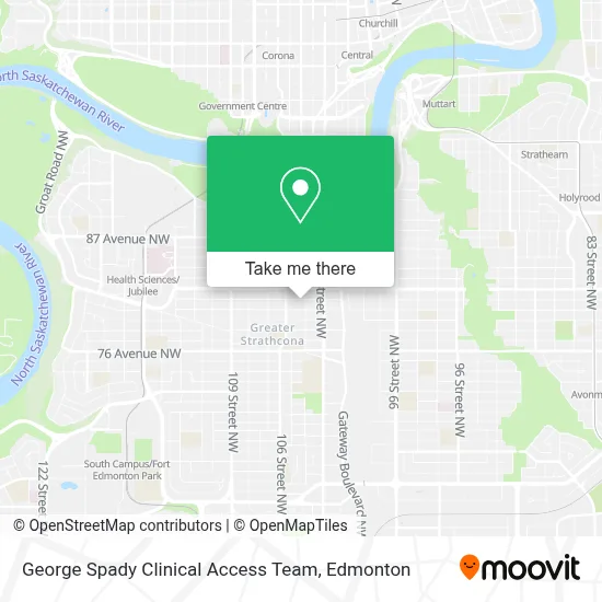 George Spady Clinical Access Team map