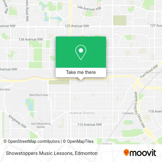 Showstoppers Music Lessons map