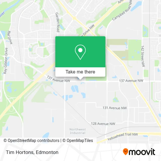 Tim Hortons map