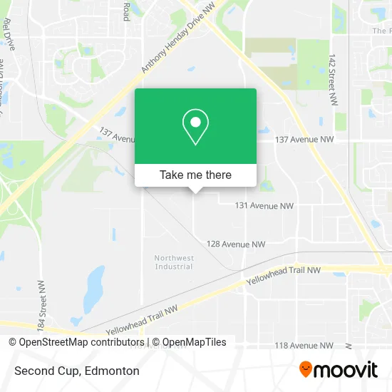 Second Cup map