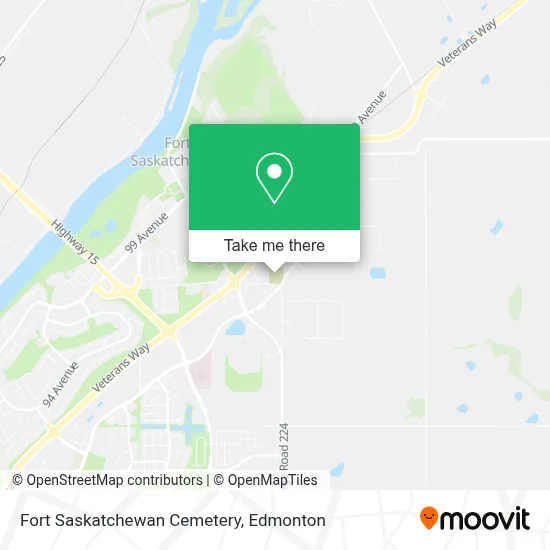 Fort Saskatchewan Cemetery map
