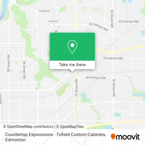 Countertop Expressions - Tofield Custom Cabinets map