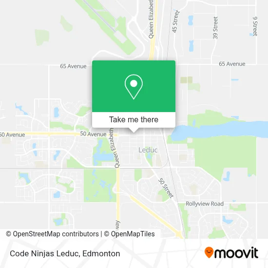 Code Ninjas Leduc map
