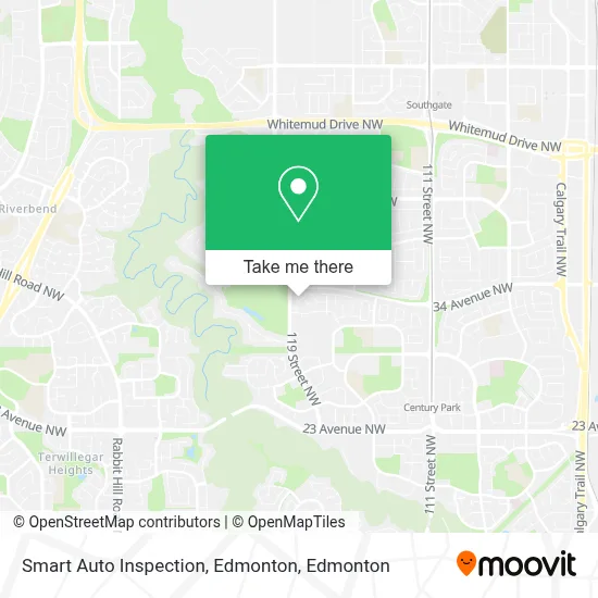 Smart Auto Inspection, Edmonton map