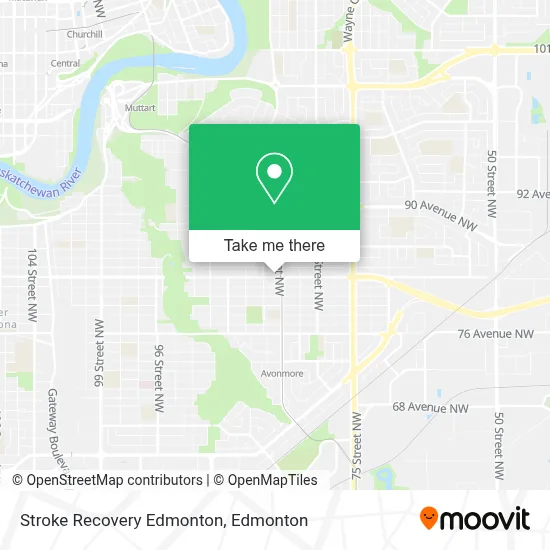 Stroke Recovery Edmonton map
