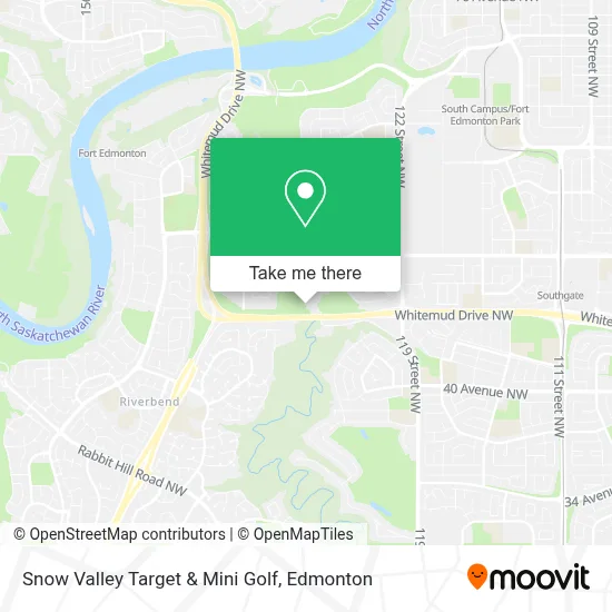 Snow Valley Target & Mini Golf map