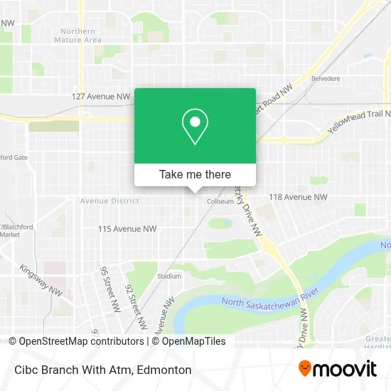 Cibc Branch With Atm map