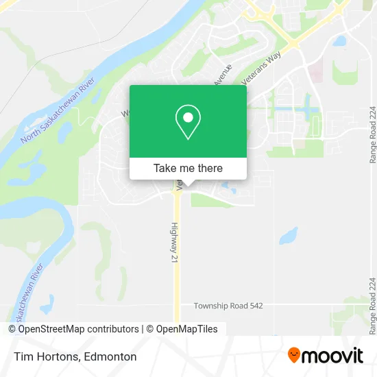Tim Hortons map