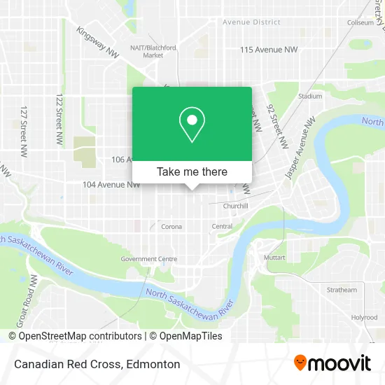 Canadian Red Cross map
