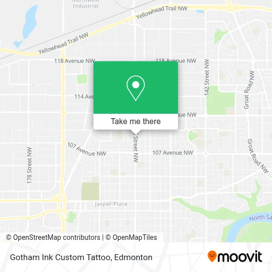 Gotham Ink Custom Tattoo map