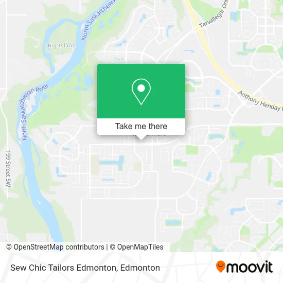 Sew Chic Tailors Edmonton map