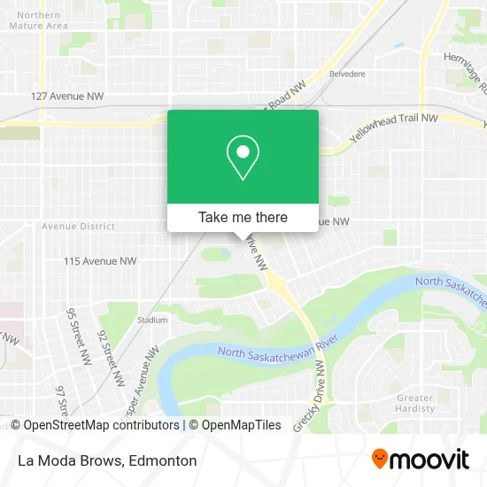 La Moda Brows map