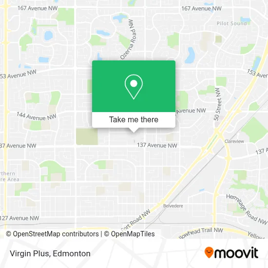 Virgin Plus map