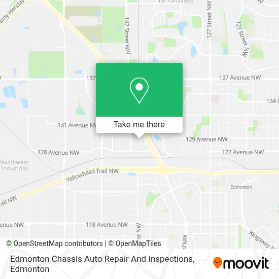 Edmonton Chassis Auto Repair And Inspections map