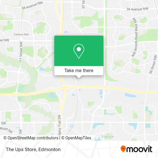 The Ups Store map