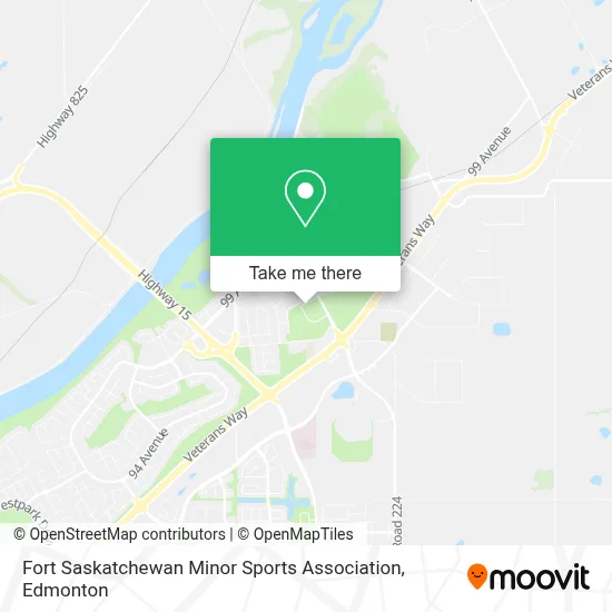 Fort Saskatchewan Minor Sports Association map