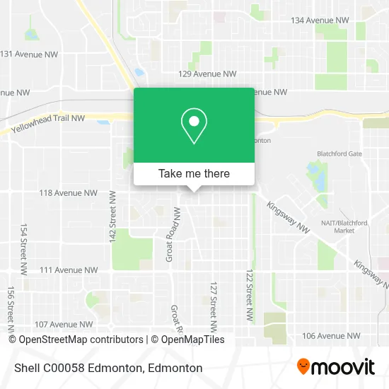 Shell C00058 Edmonton map