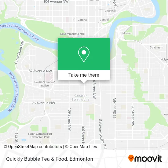 Quickly Bubble Tea & Food map