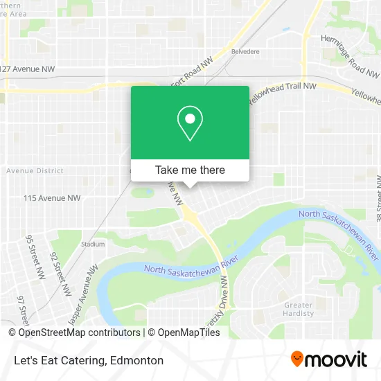 Let's Eat Catering map