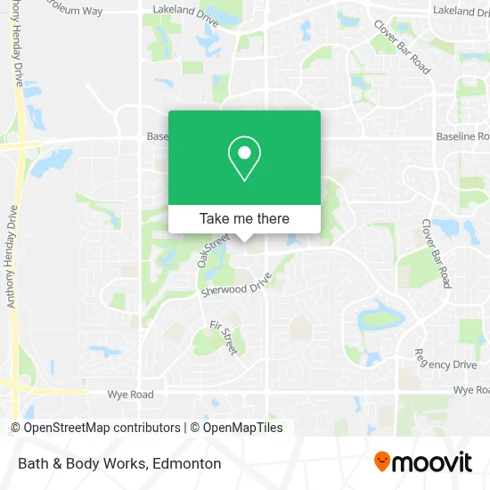 Bath & Body Works map