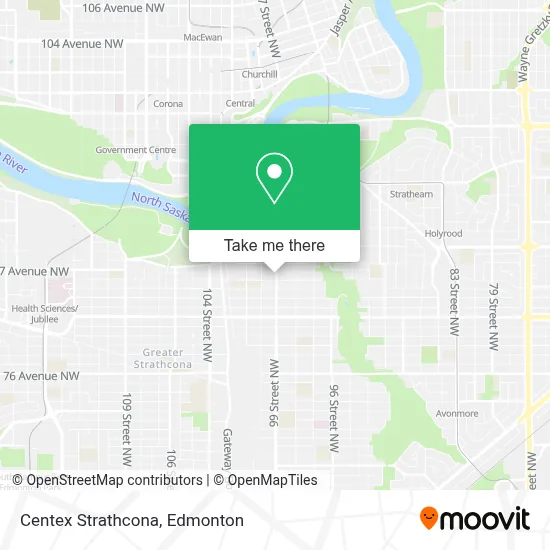 Centex Strathcona map