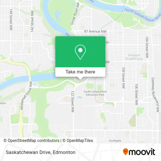 Saskatchewan Drive map