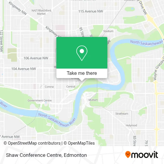 Shaw Conference Centre map