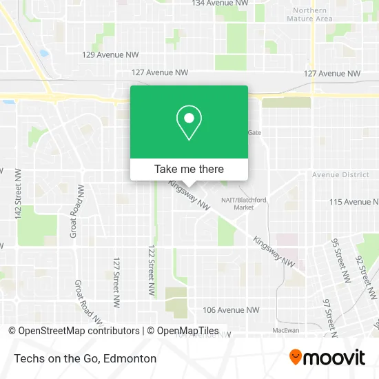 Techs on the Go map