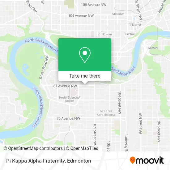 Pi Kappa Alpha Fraternity map
