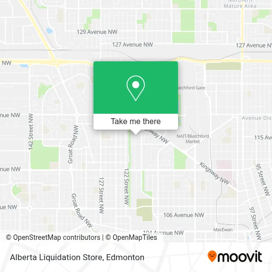 Alberta Liquidation Store map