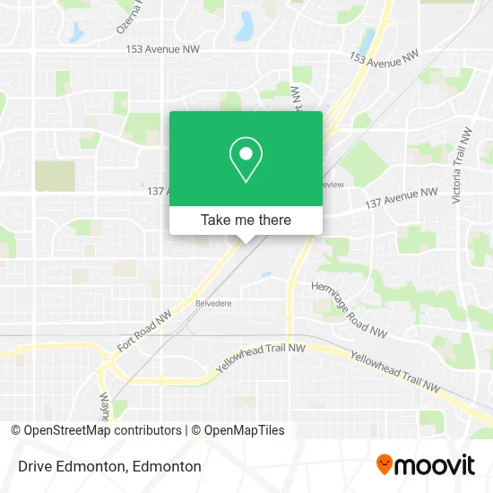 Drive Edmonton map