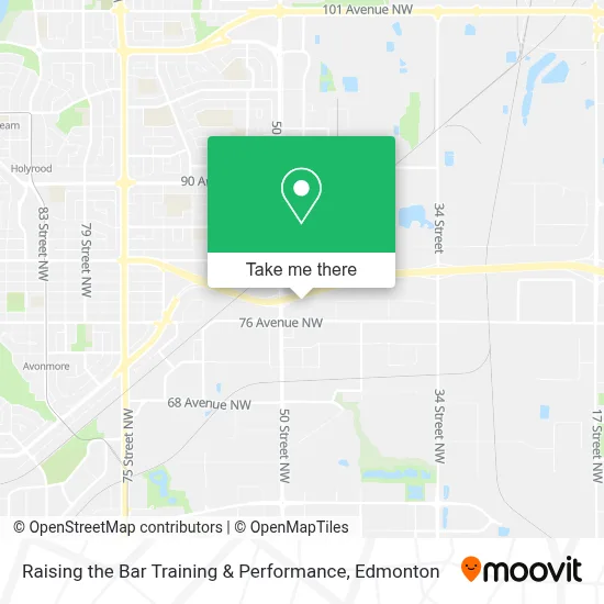 Raising the Bar Training & Performance map