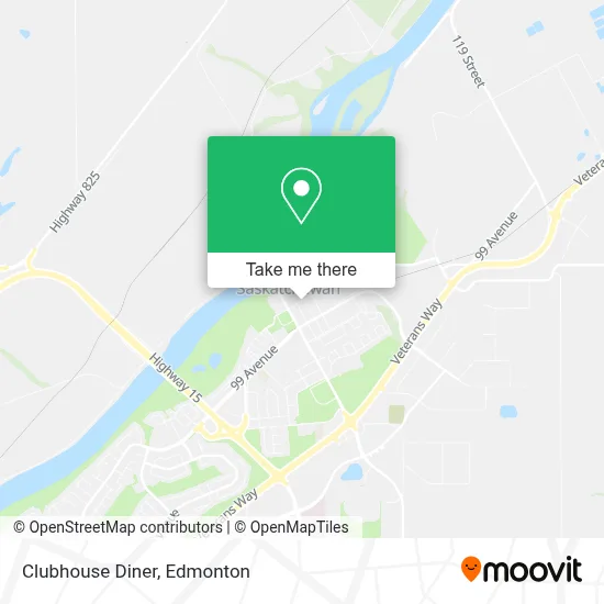 Clubhouse Diner map