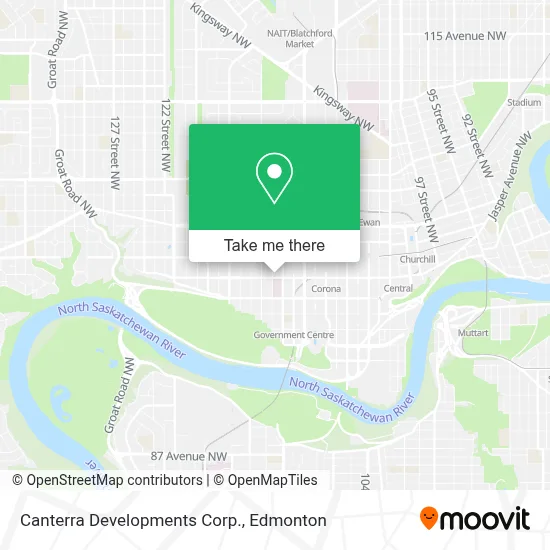 Canterra Developments Corp. map