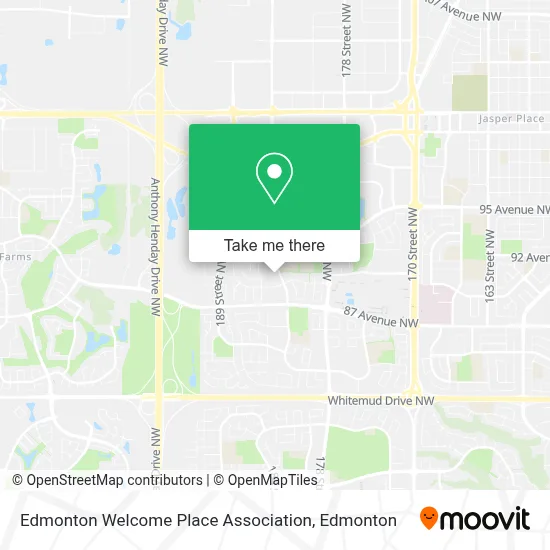 Edmonton Welcome Place Association map