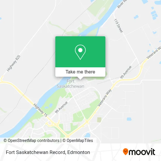 Fort Saskatchewan Record map