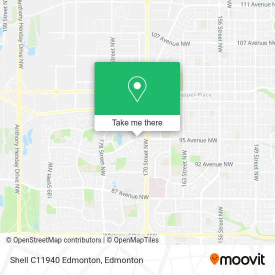 Shell C11940 Edmonton map