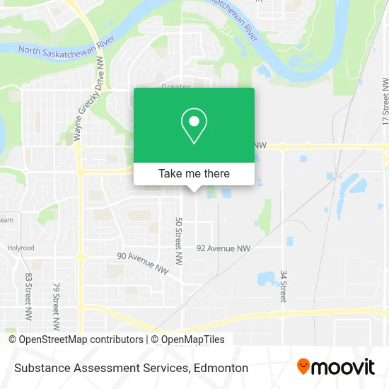 Substance Assessment Services map